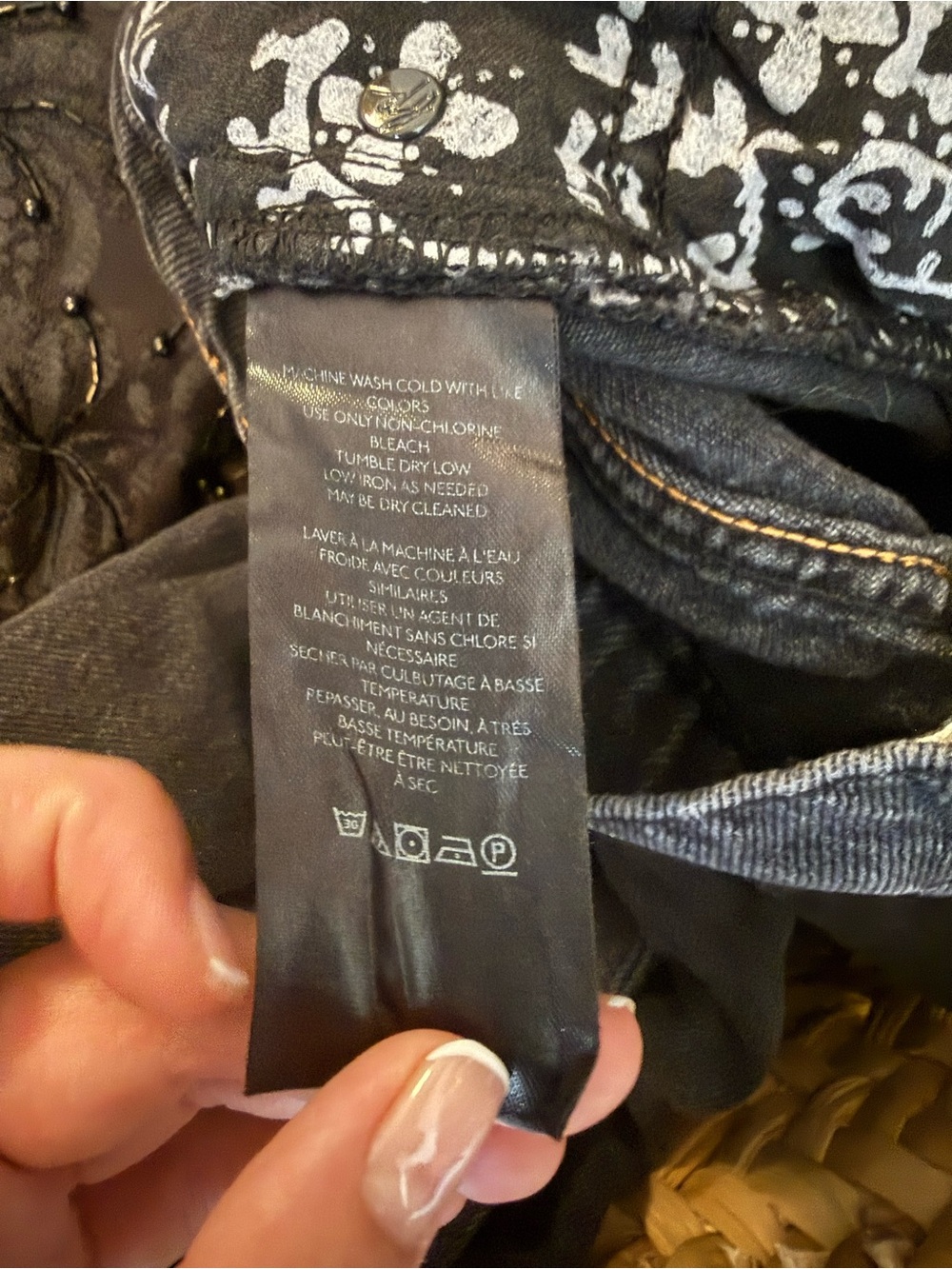 Free People We The Free Old West Slouchy High Rise Wide Leg Jeans Black 27 - Picture 8 of 9